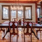 North Asheville Timberpeg dining room