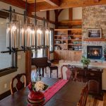 North Asheville Timberpeg dining room